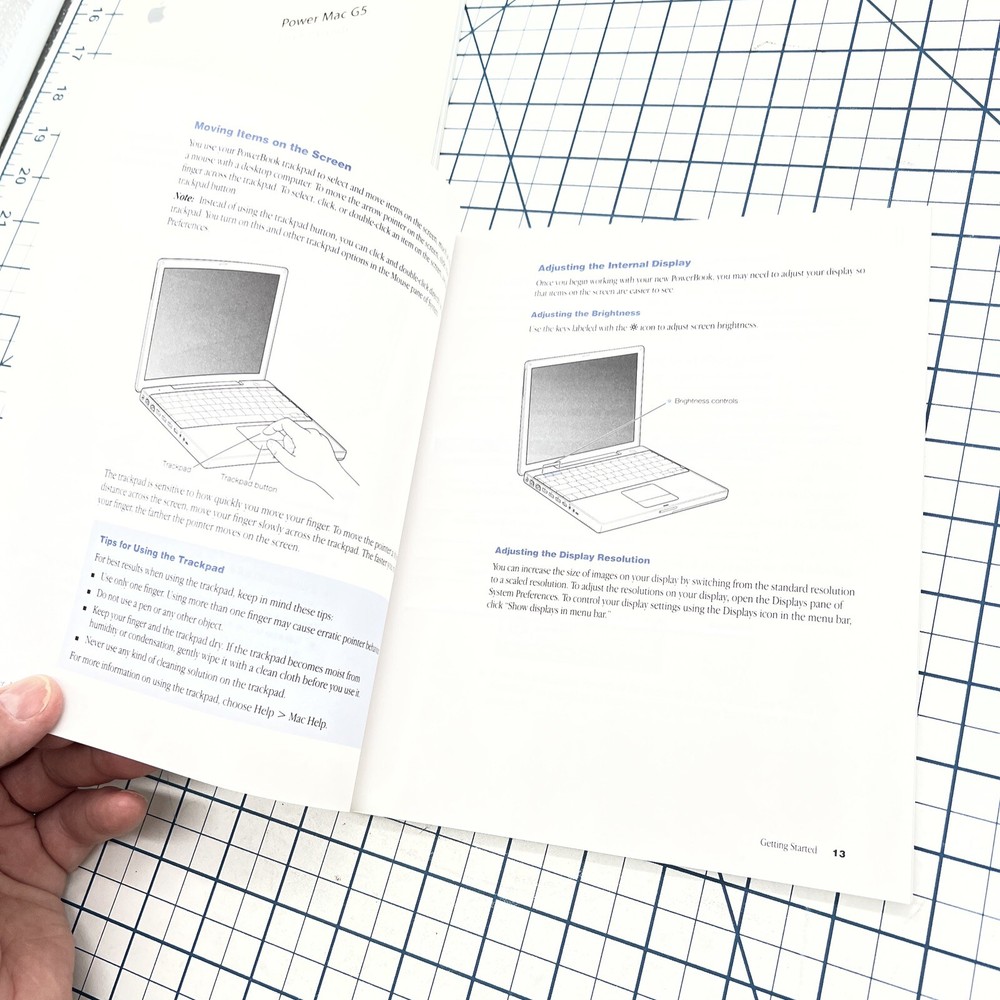 (2) Apple Computer Manuals PowerBook G4 Getting Started Power Mac G5 User Guide