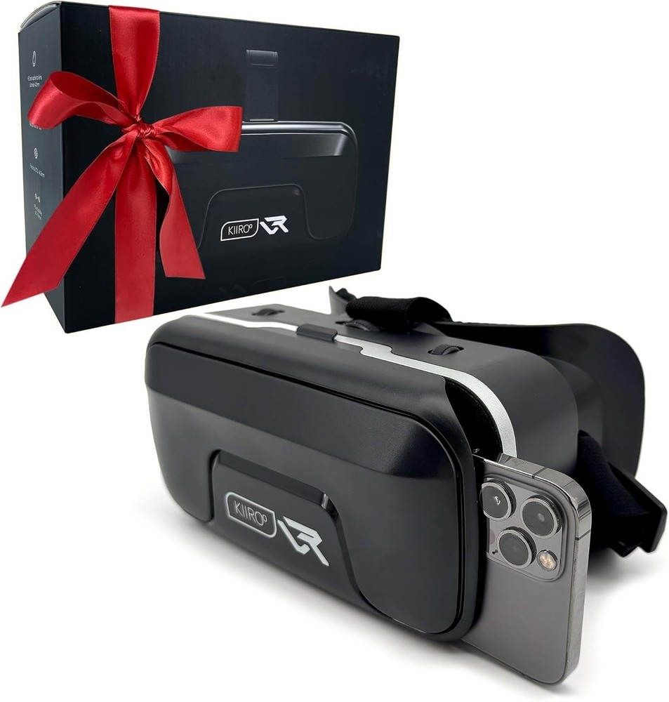 VR Headset for Phone – Mobile VR Glasses for iPhone, Android & Windows, Fits ...