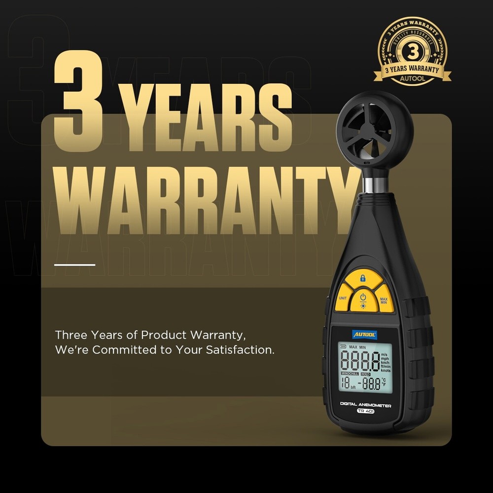 Handheld Digital Wind Speed CFM Meter Anemometer Wind Temperature Wind Chill