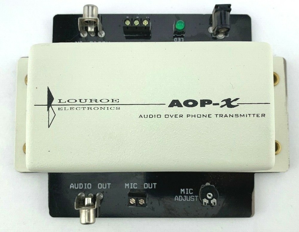 Louroe Audio Surveillance AOP-X Transmit Microphone Over Phone Line Conversion