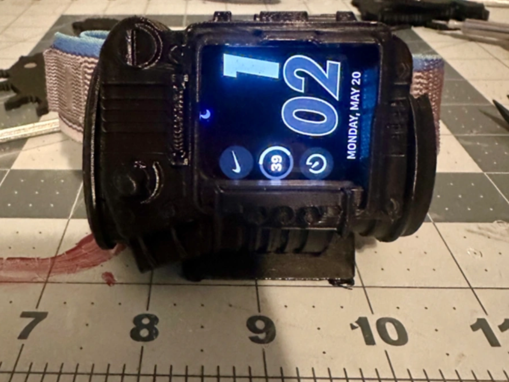 3D Printed - Pip-Boy Dock for Apple Watch