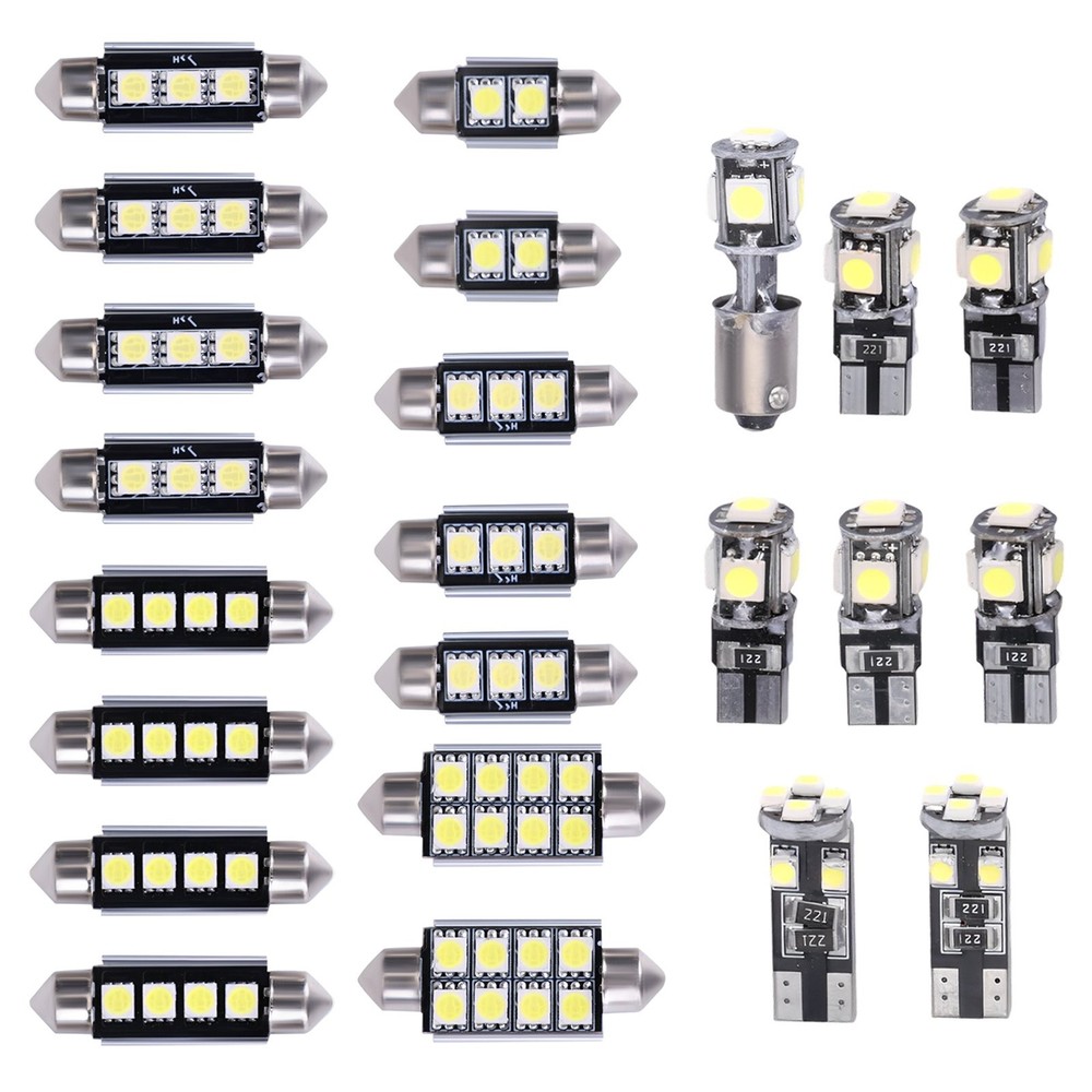 23x LED Car Interior Inside Light Dome Trunk Map License Plate Lamp Canbus Bulbs