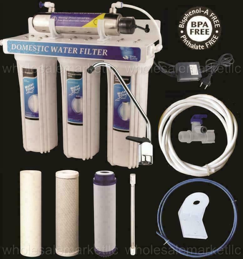 200 - 240V Ultraviolet UV Light Drinking Water Filter System Under Sink Purifier