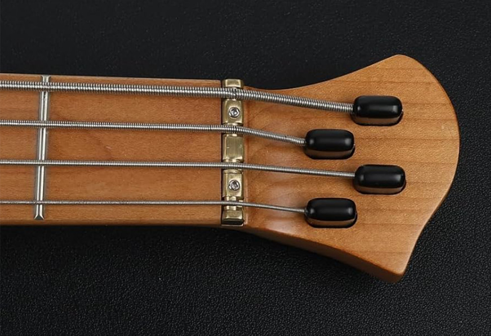 4 String 38mm Bass Nut Split Regulation Adjustable Height Brass Roller Nut