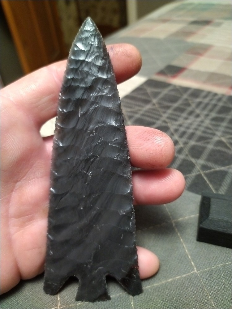 Dovetail Gray Banded Obsidian 6" x 2"