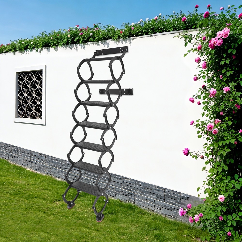 Folding Stair Telescoping Wall Mounted Folding Ladder Step Ladders Retractable