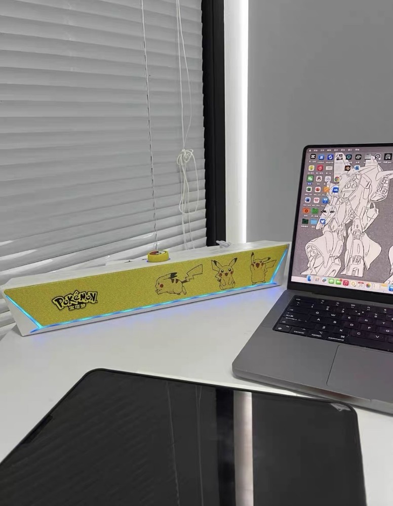 Pokémon Desktop Soundbar Pikachu Multi Function Bluetooth Speaker 2025 New