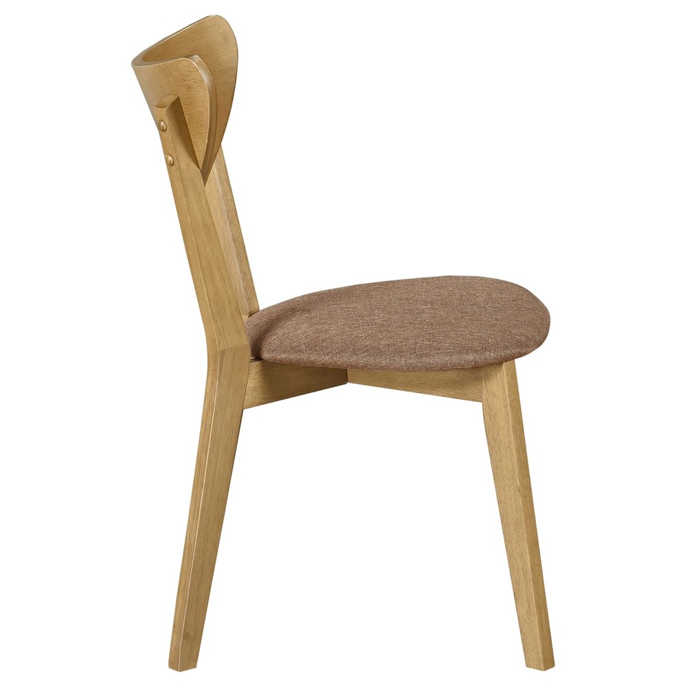 Carson Light Walnut Wood Dining Side Chair