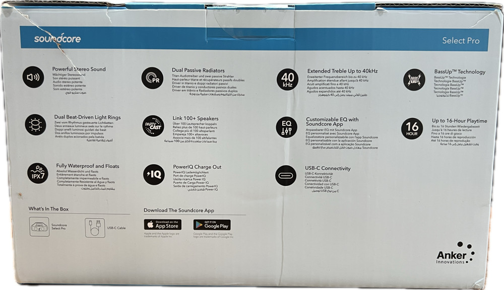 Anker Soundcore Select Pro Bluetooth Speaker - Black