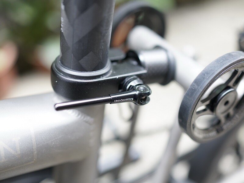 Ti Atom/seatpost clamp for Brompton T Line