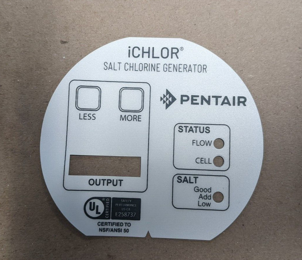 Pentair iChlor 180 Degree Face Label | 523104