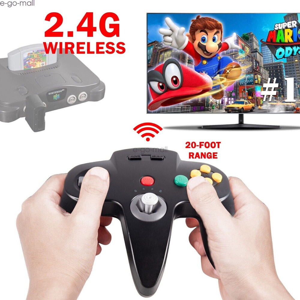 Wireless Switch N64 Controller for N64 NSO Steam/ PC Raspberry Pi Windows Mac
