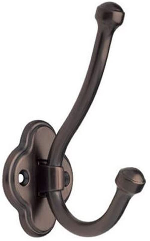 Small Scroll Edge Coat and Hat Hook Venetian Bronze