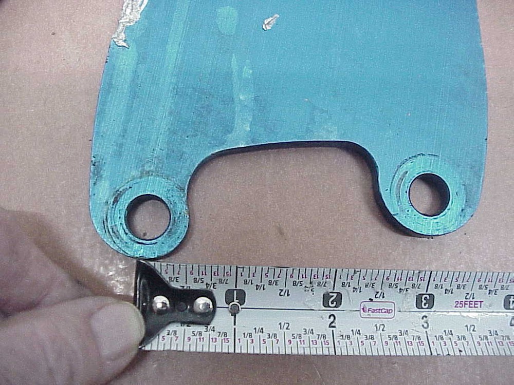2 Blue Aluminum Quick Change Rear End Pull Bar / Torque Link Brackets J1