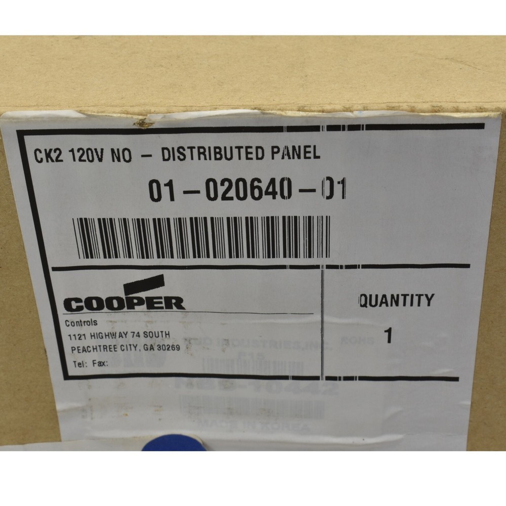 Eaton ControlKeeper 2 CK2 120V No Distributed Panel Box New