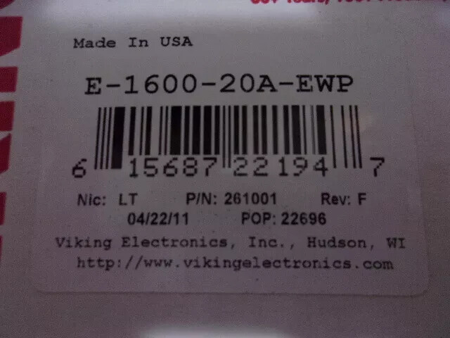 Viking Electronics E160020AEWP Emergency Phone Module E160020AEWP G1N