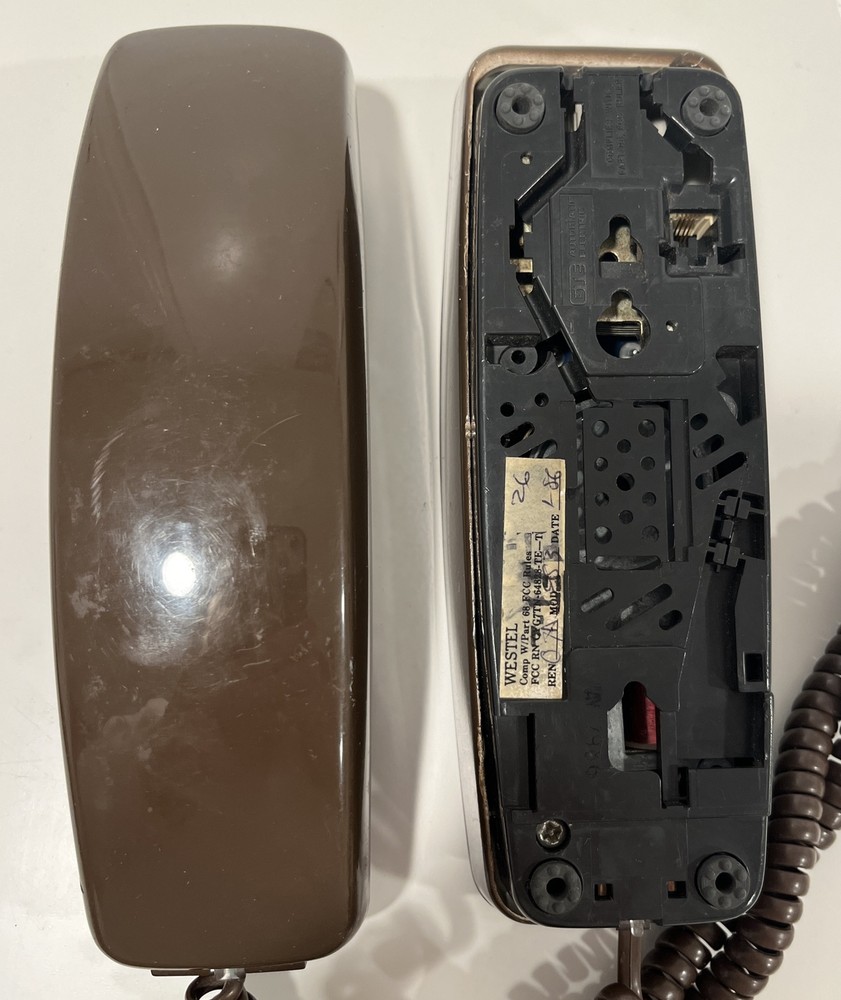 GTE vintage, brown phone untested