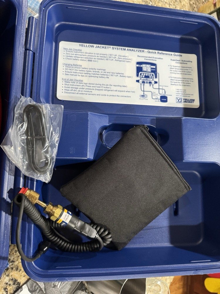 Yellow Jacket 40815 System Analyzer In Case New