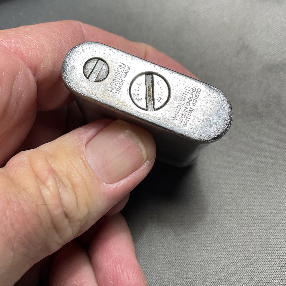 Vintage Chrome Ronson Whirlwind Cigarette Lighter