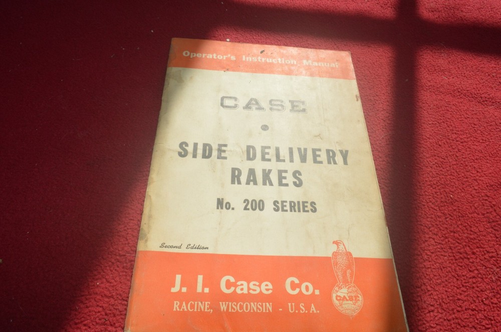 Case Tractor 200 Series Side Delivery Rake Operator's Manual AMIL15