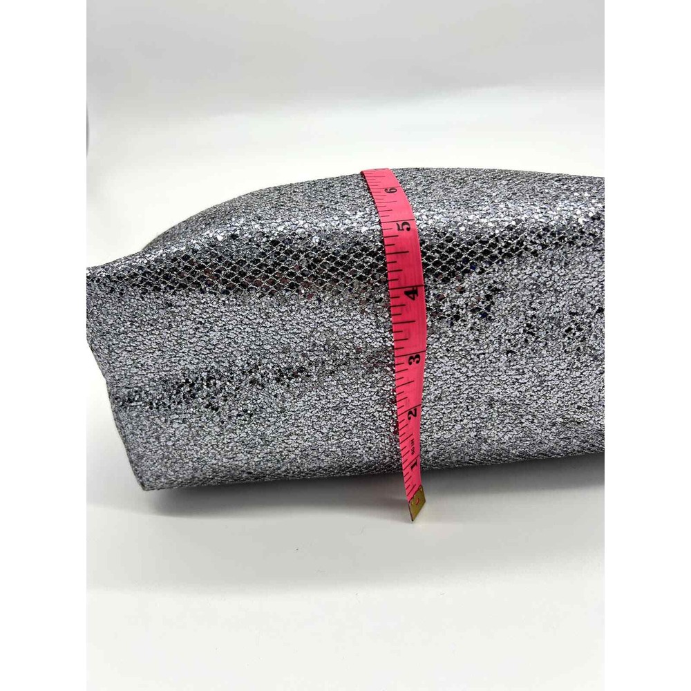 Silver Glitter Toiletry Bag