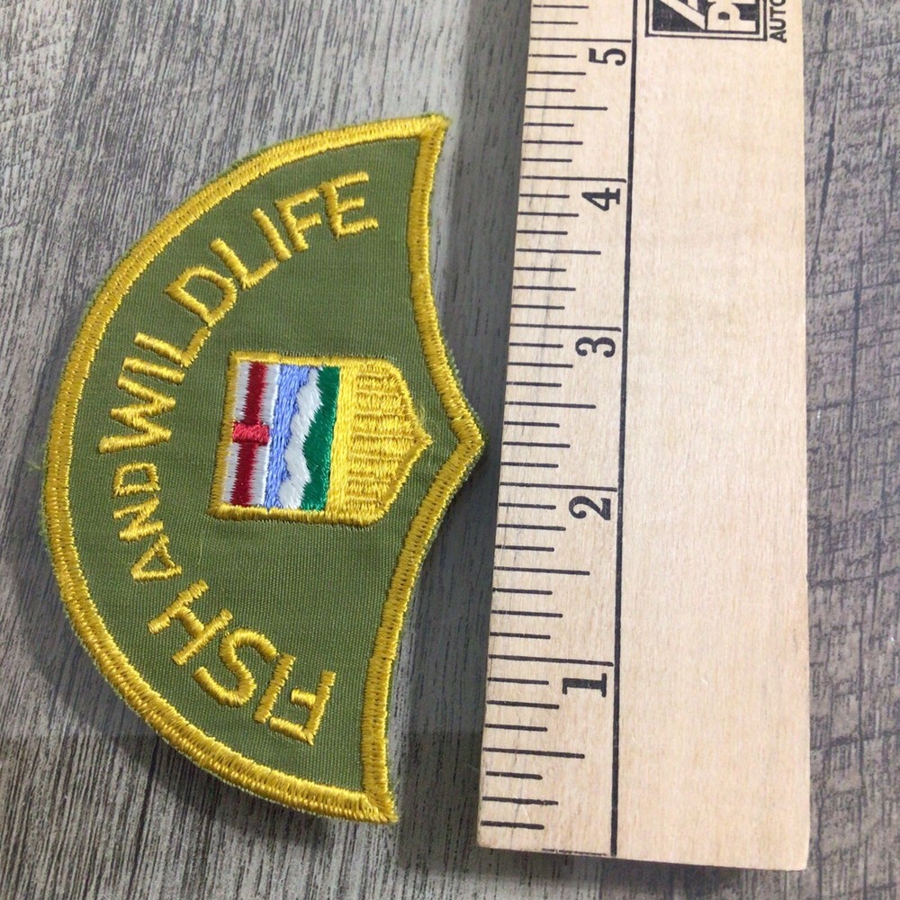 Fish & Wildlife Alberta Canada Patch Embroidered