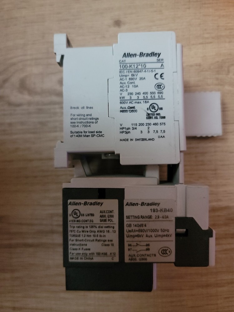 Allen Bradley Motor Starter Assembly