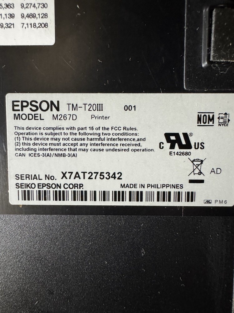 Epson TM-T20III