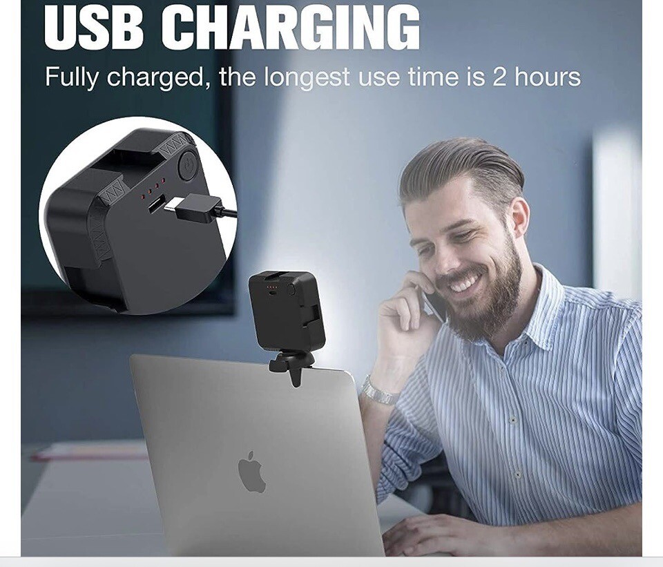 USB Video Webcam Conference Laptop Light Kit