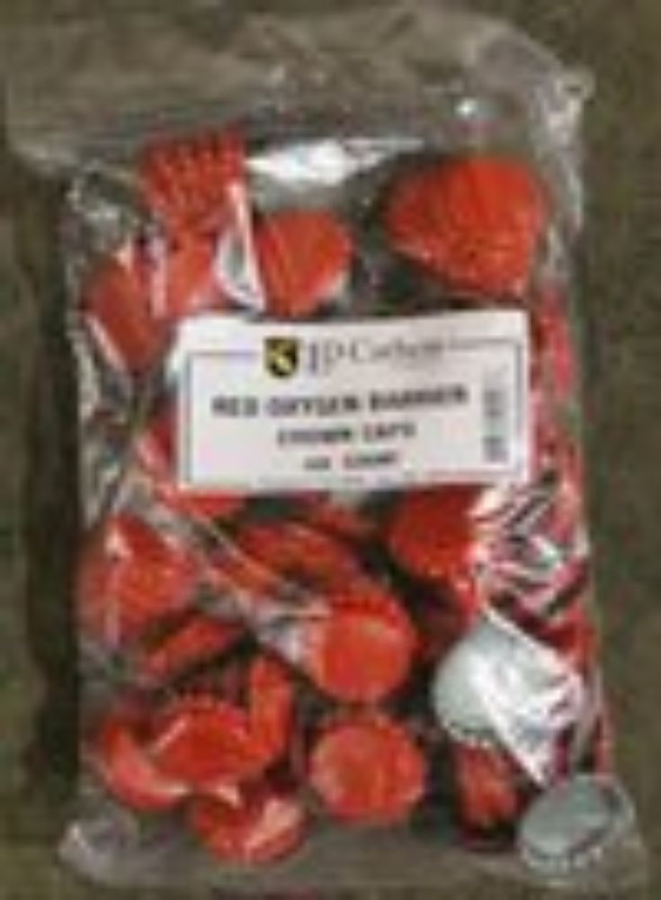 Red Oxygen Barrier Crown Caps 144 count