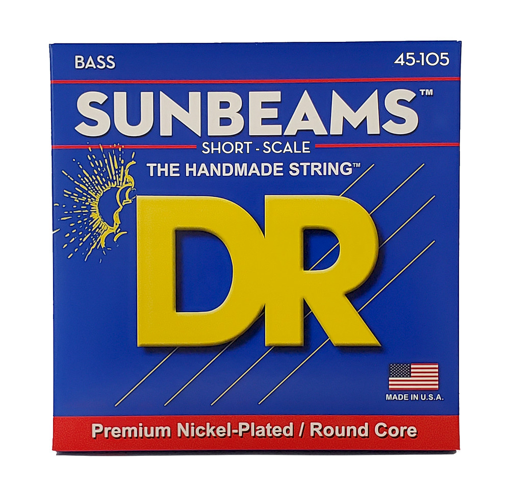DR Strings SUNBEAM Bass Strings: Medium 45-105 Short Scale [SNMR-45]