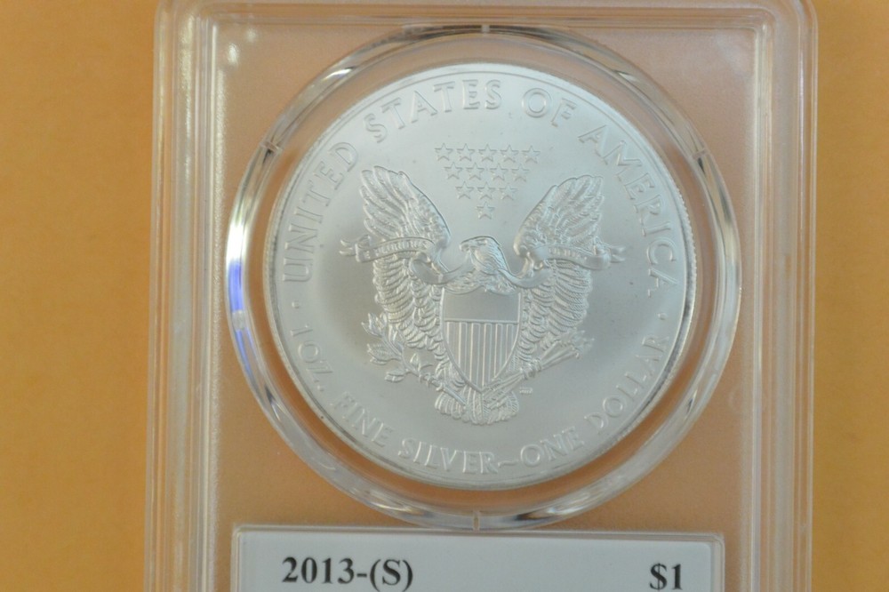 2013-(S) Silver Eagle - PCGS MS70 THOMAS CLEVELAND SIGNED ARROW LABEL