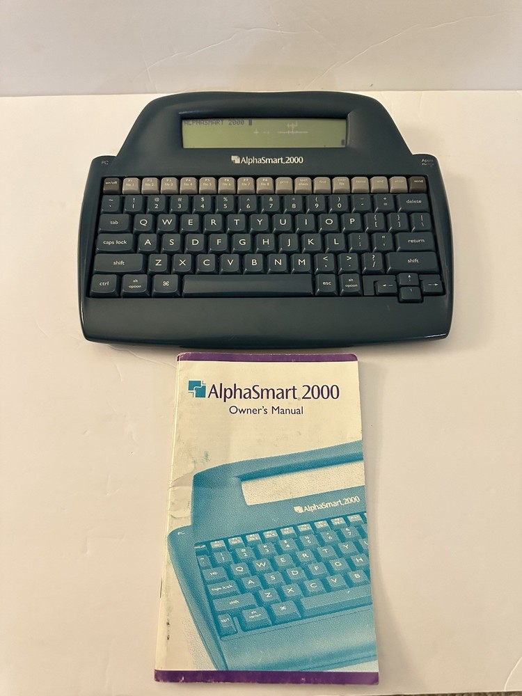AlphaSmart, 2000 Portable Keyboard Word Processor With Owners Manual