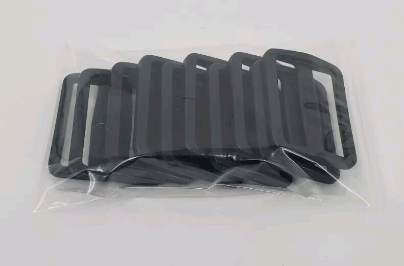10 PACK Triglides Webbing Slides 2" (50mm) Black Plastic Adjuster Fastener