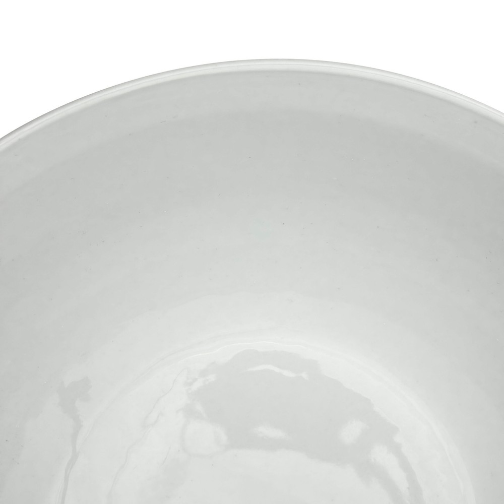 14" White Porcelain Bowl