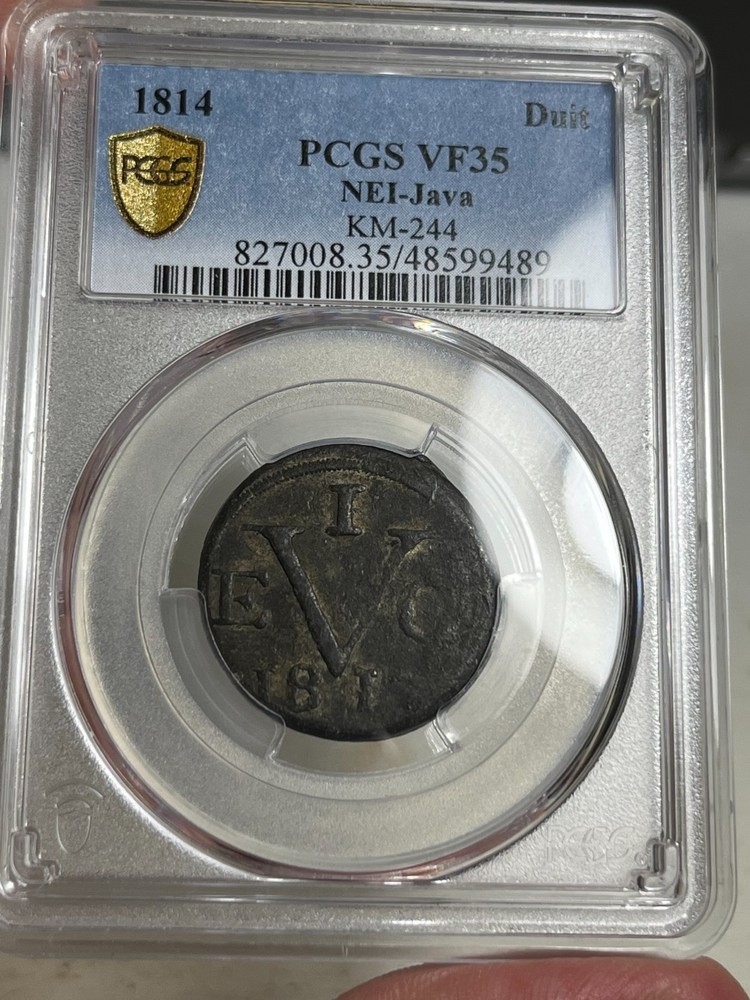 1814 Java (British occupation) Duit - PCGS VF35