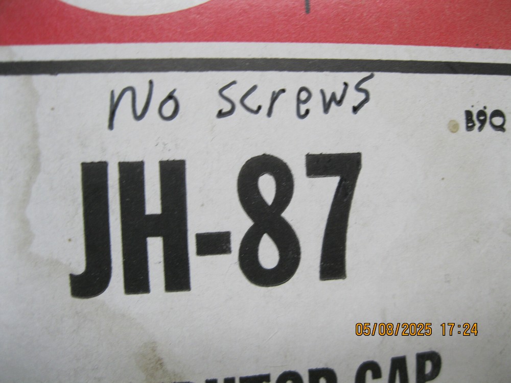 Distributor Cap Standard JH87 (cap only, no screws)