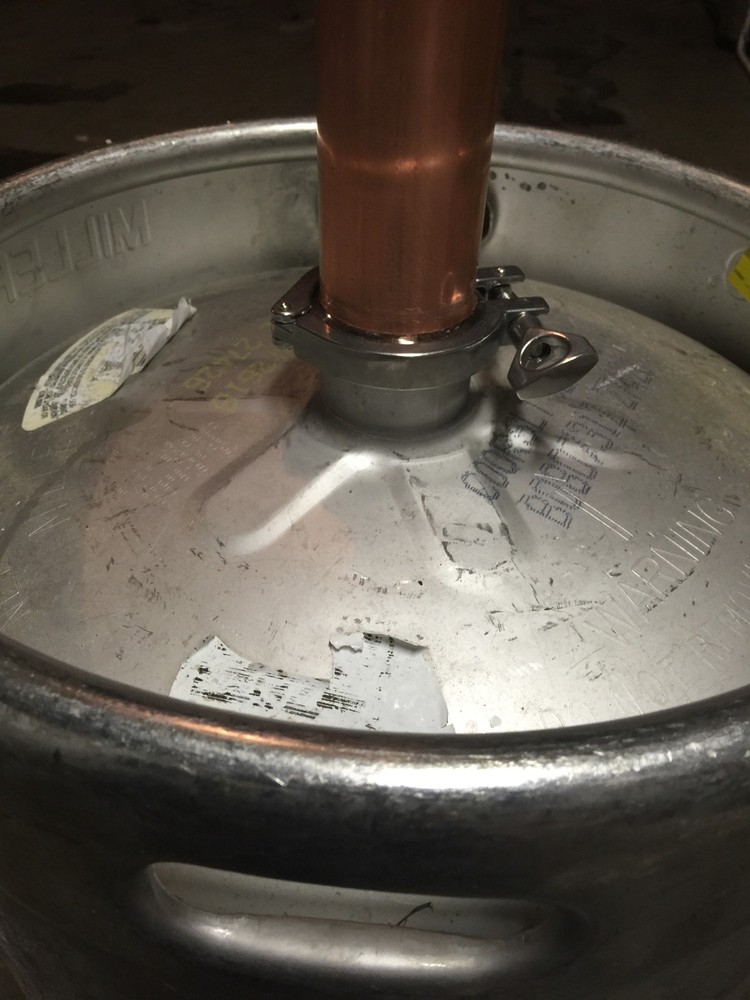 Beer Keg Still Adapter Kit 2" Tri Clamp, Ferrule, & Gasket for Distilling Column