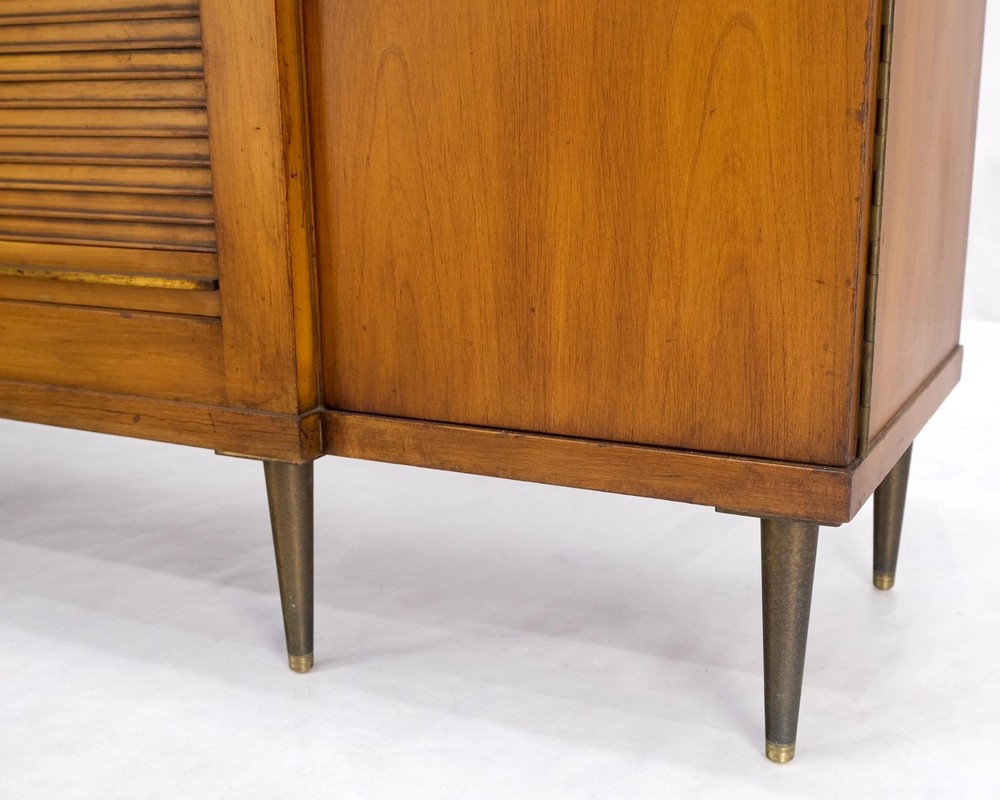 Widdicomb Tambour Doors Compartment Console Server Credenza Cabinet Sideboard