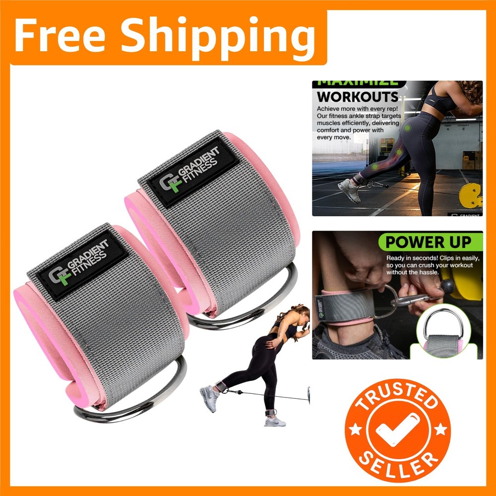 Ankle Straps 2 Pack | Ankle Strap for Cable Machine, Ankle Bands for Working ...