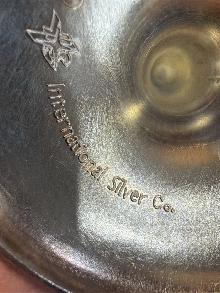 Int'l Silver Co. Silver Plated Candlestick Holders Pair 3.75