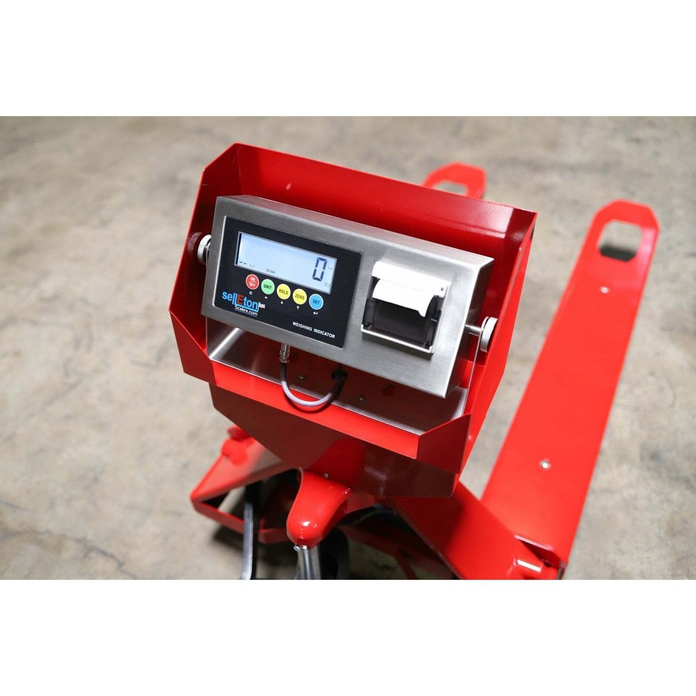 SellEton Pallet Jack Scale with Built-in Printer l 5000 lb Capacity