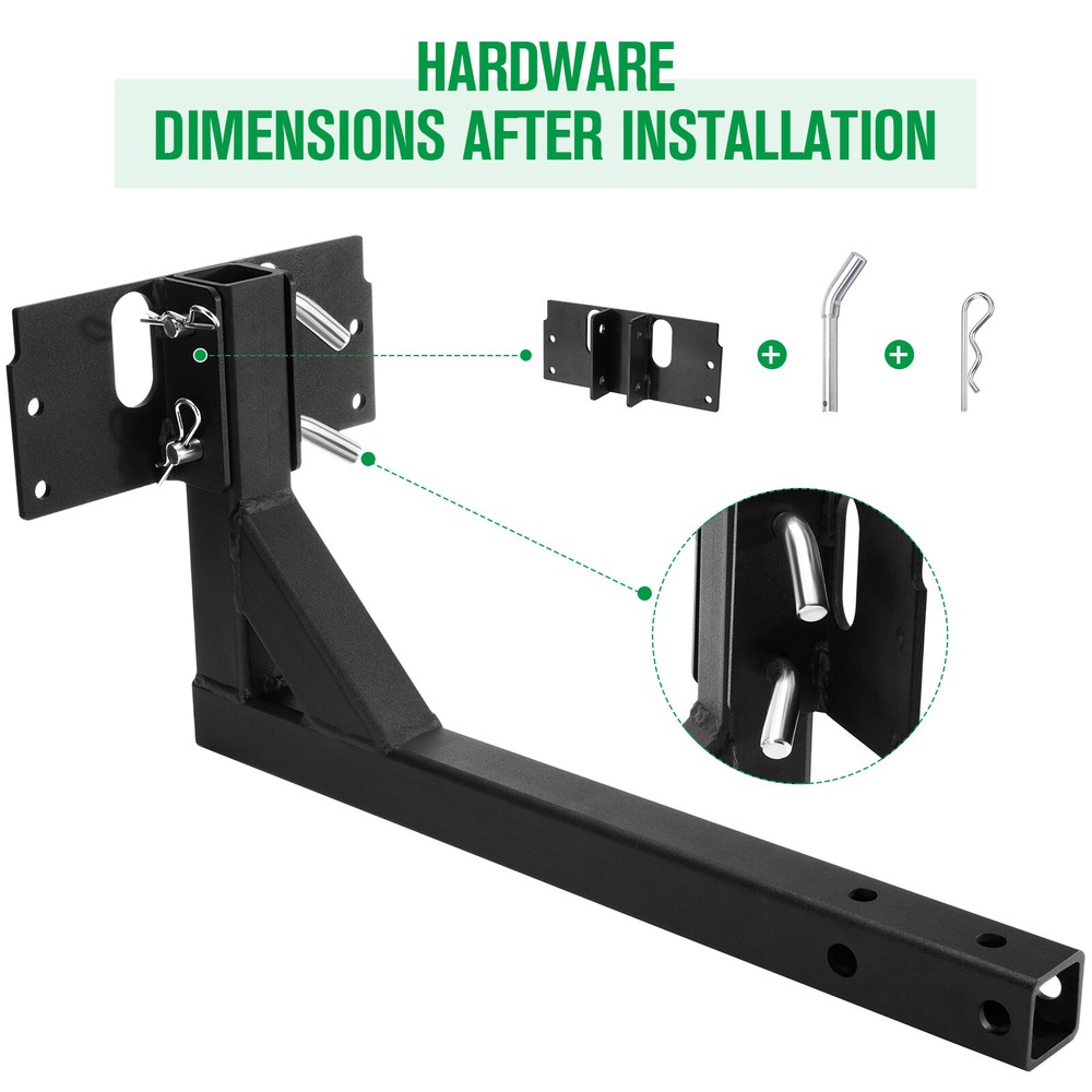Updated Receiver Mount 2" Receiver Hitch Mount For Dry Material Spreader