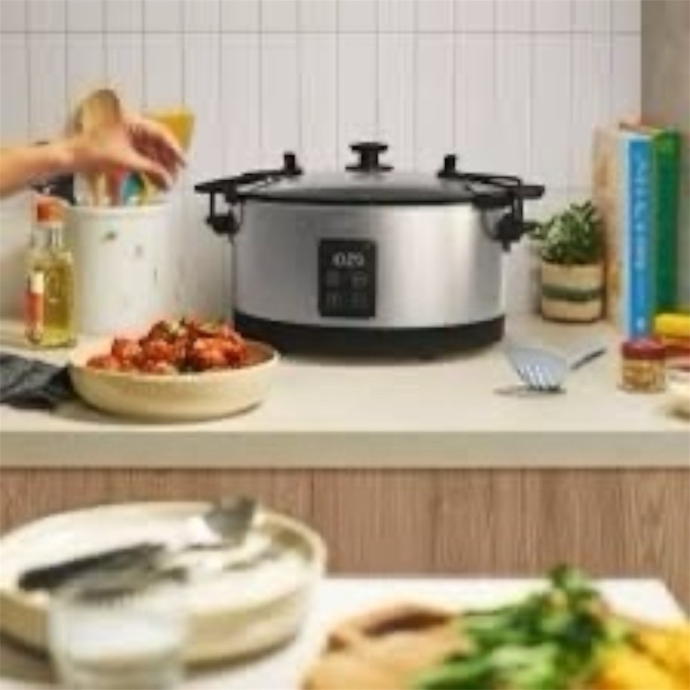 bella PRO - 7-qt. Programmable Slow Cooker with Searing Function - Stainless ...