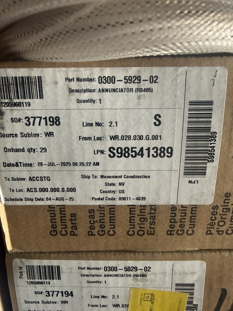 Cummins Generator Announciator