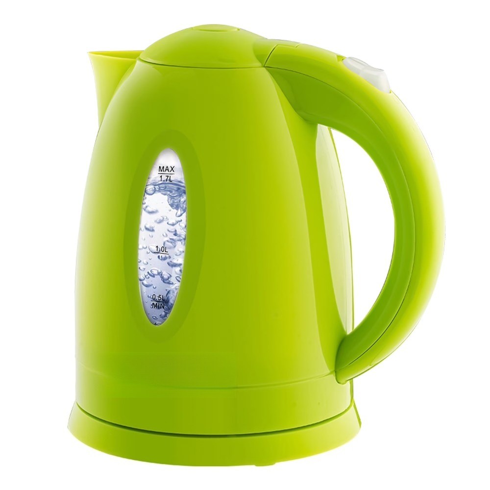 Electric Plastic Kettle - 1.7 Liters - Green