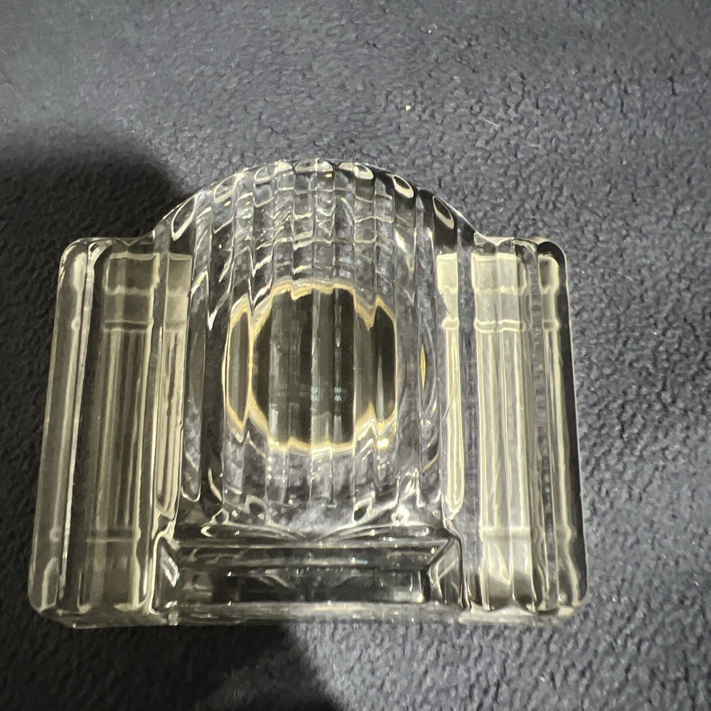 mikasa crystal desk clock