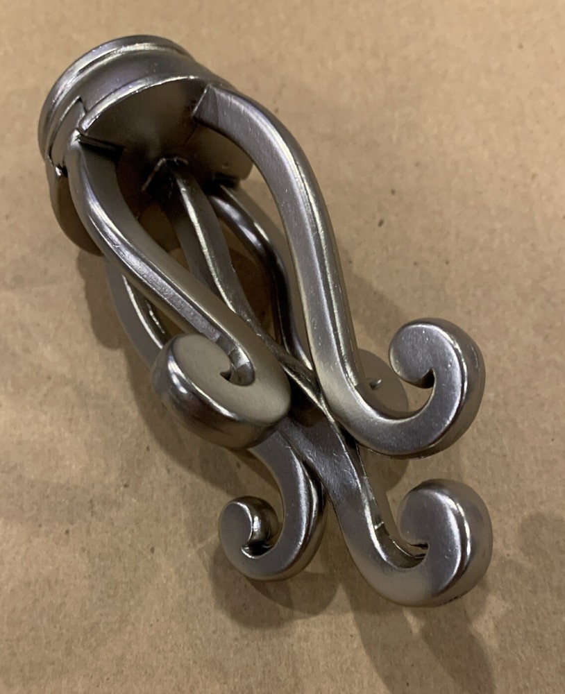 Drapery Curtain Finials Brushed Nickel - MSG Cambria Collection