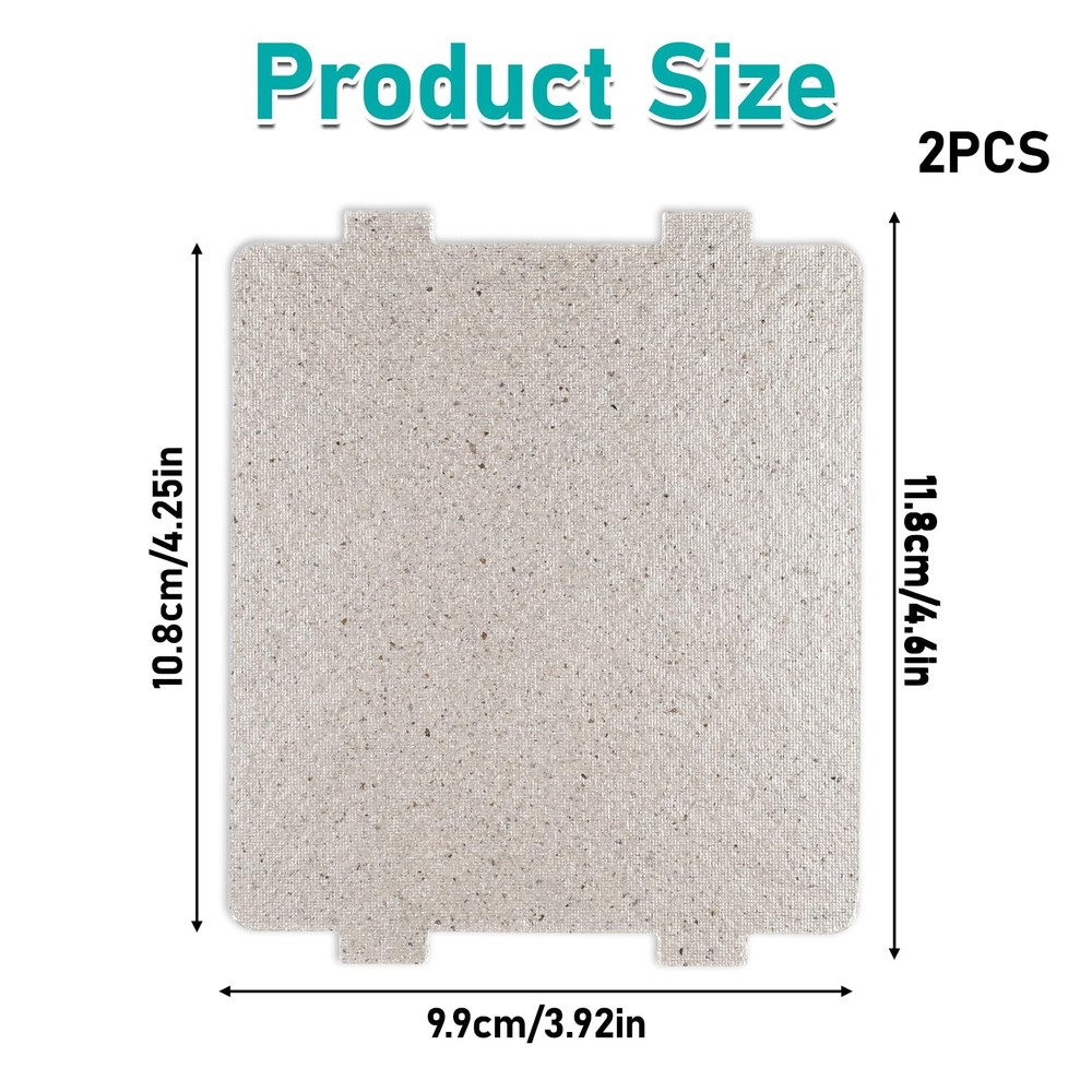 2 Pcs Microwave Waveguide Cover, Universal Mica Sheet Waveguide Cover Replace...