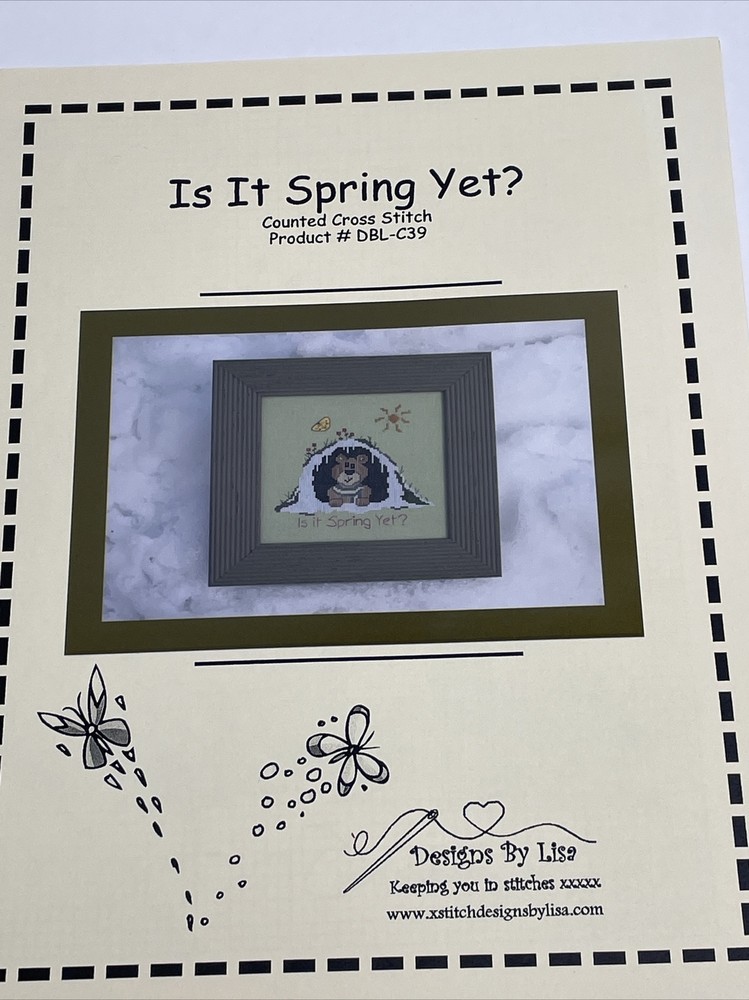 Designs By Lisa Is It Spring Yet Cross Stitch Pattern DBL-C39